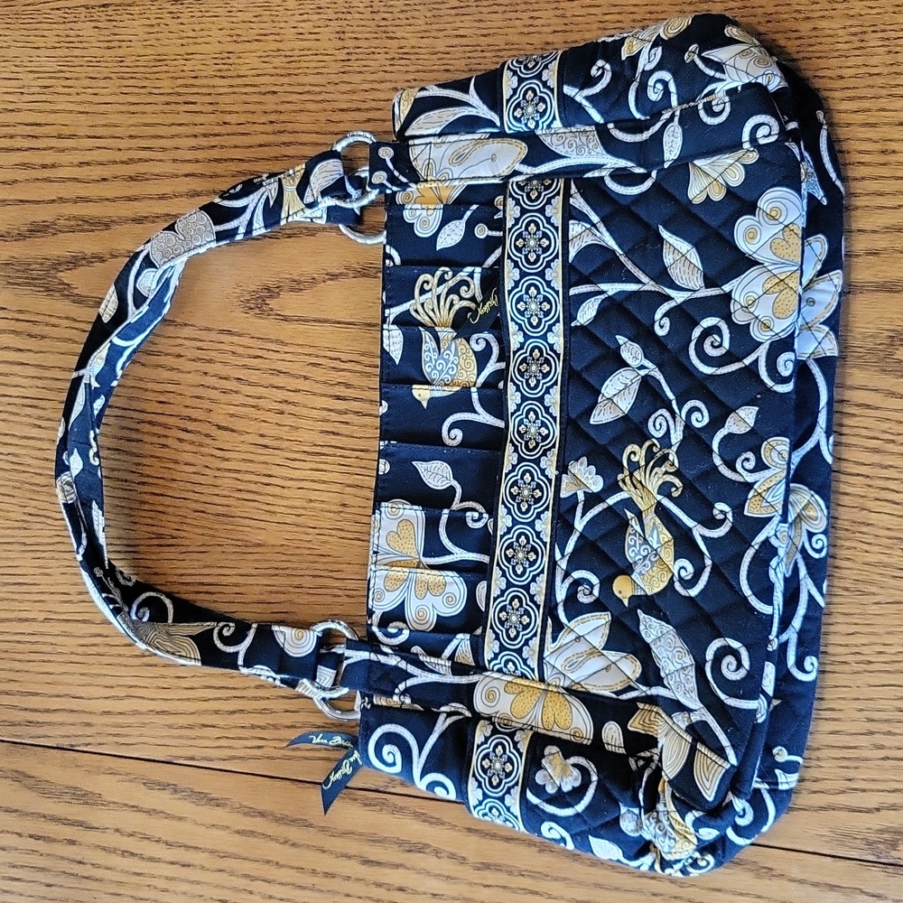 2008 Vera Bradley Yellow bird short shoulder strap purse.